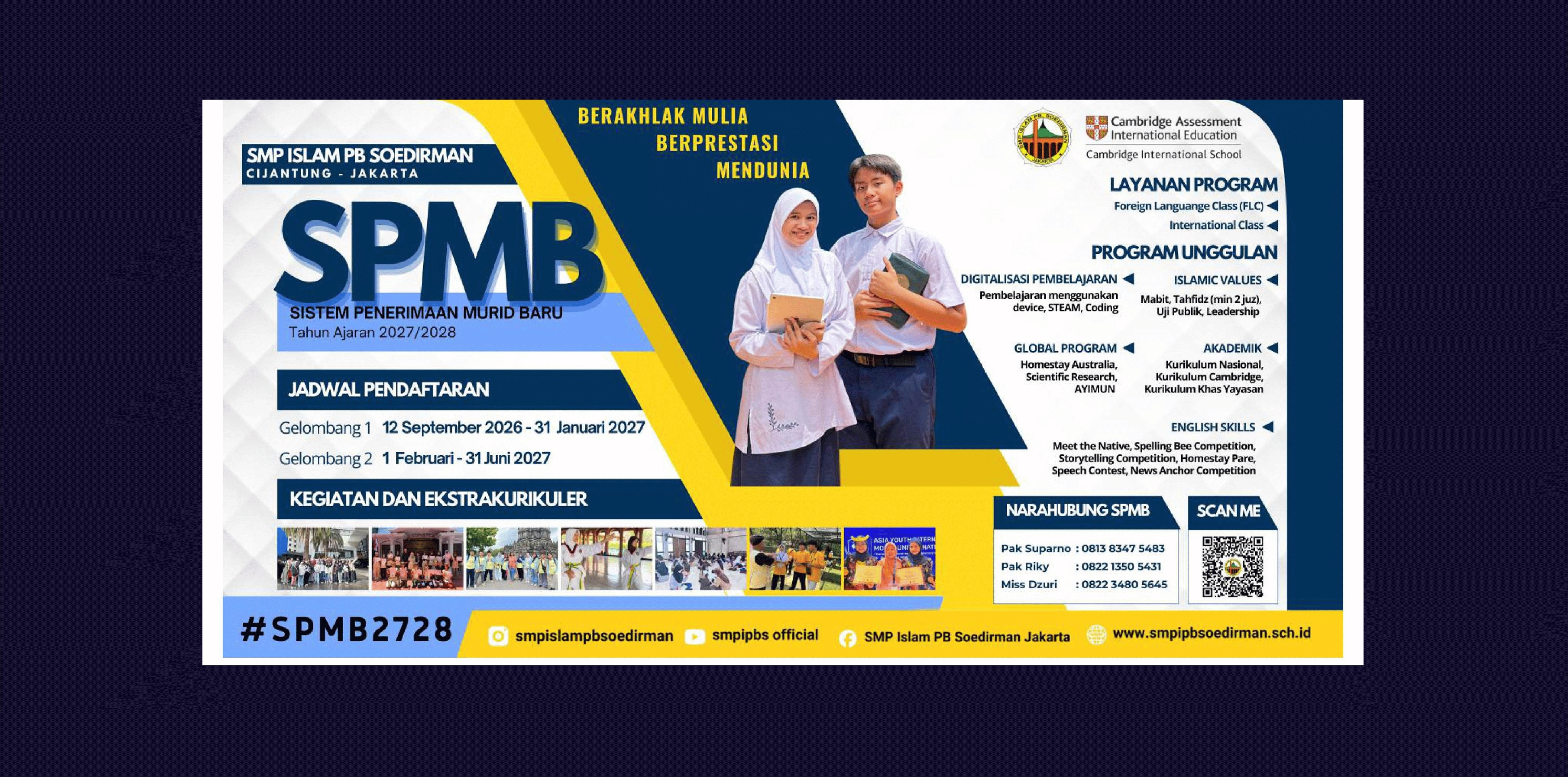 SPMB SMP ISLAM PB SOEDIRMAN